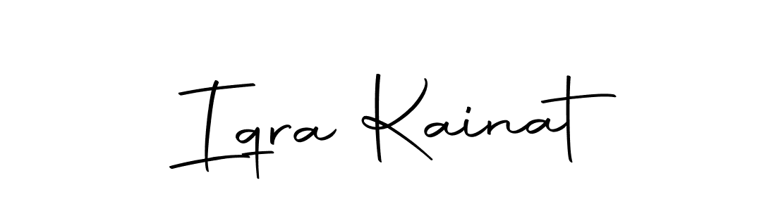 Design your own signature with our free online signature maker. With this signature software, you can create a handwritten (Autography-DOLnW) signature for name Iqra Kainat. Iqra Kainat signature style 10 images and pictures png