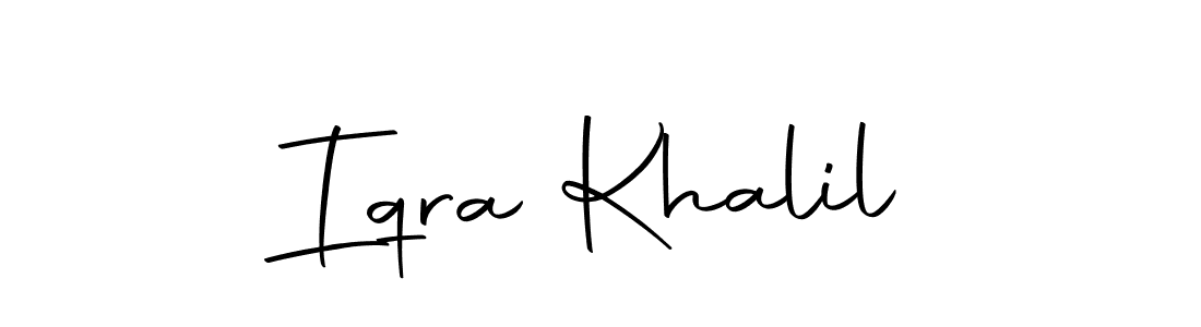 Make a short Iqra Khalil signature style. Manage your documents anywhere anytime using Autography-DOLnW. Create and add eSignatures, submit forms, share and send files easily. Iqra Khalil signature style 10 images and pictures png