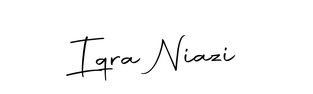 You can use this online signature creator to create a handwritten signature for the name Iqra Niazi. This is the best online autograph maker. Iqra Niazi signature style 10 images and pictures png