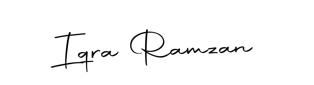 Create a beautiful signature design for name Iqra Ramzan. With this signature (Autography-DOLnW) fonts, you can make a handwritten signature for free. Iqra Ramzan signature style 10 images and pictures png