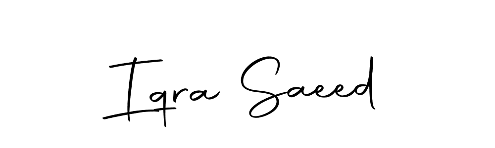 Iqra Saeed stylish signature style. Best Handwritten Sign (Autography-DOLnW) for my name. Handwritten Signature Collection Ideas for my name Iqra Saeed. Iqra Saeed signature style 10 images and pictures png