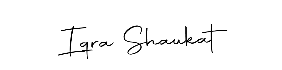 The best way (Autography-DOLnW) to make a short signature is to pick only two or three words in your name. The name Iqra Shaukat include a total of six letters. For converting this name. Iqra Shaukat signature style 10 images and pictures png