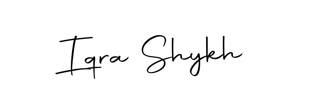 Design your own signature with our free online signature maker. With this signature software, you can create a handwritten (Autography-DOLnW) signature for name Iqra Shykh. Iqra Shykh signature style 10 images and pictures png