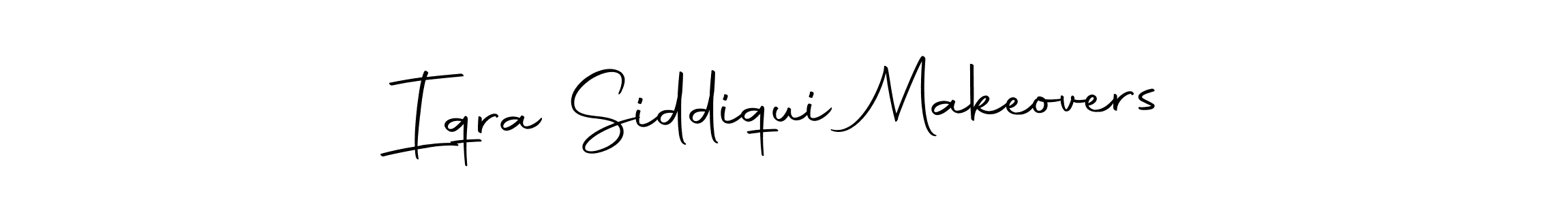 Iqra Siddiqui Makeovers stylish signature style. Best Handwritten Sign (Autography-DOLnW) for my name. Handwritten Signature Collection Ideas for my name Iqra Siddiqui Makeovers. Iqra Siddiqui Makeovers signature style 10 images and pictures png
