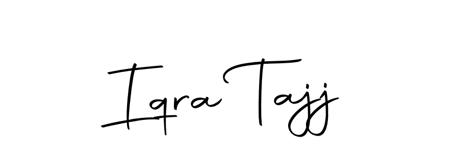 Make a beautiful signature design for name Iqra Tajj. Use this online signature maker to create a handwritten signature for free. Iqra Tajj signature style 10 images and pictures png