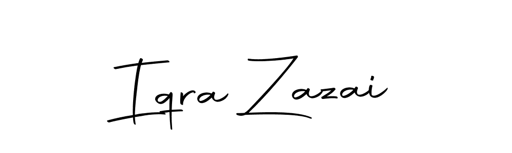 Also we have Iqra Zazai name is the best signature style. Create professional handwritten signature collection using Autography-DOLnW autograph style. Iqra Zazai signature style 10 images and pictures png