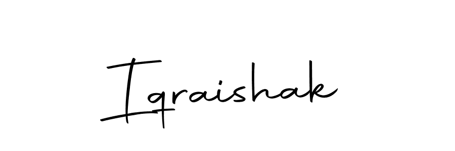 Use a signature maker to create a handwritten signature online. With this signature software, you can design (Autography-DOLnW) your own signature for name Iqraishak. Iqraishak signature style 10 images and pictures png