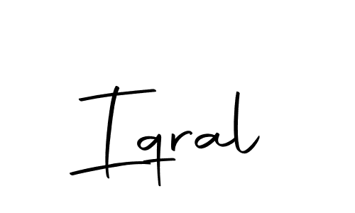 How to make Iqral name signature. Use Autography-DOLnW style for creating short signs online. This is the latest handwritten sign. Iqral signature style 10 images and pictures png