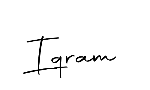How to make Iqram signature? Autography-DOLnW is a professional autograph style. Create handwritten signature for Iqram name. Iqram signature style 10 images and pictures png