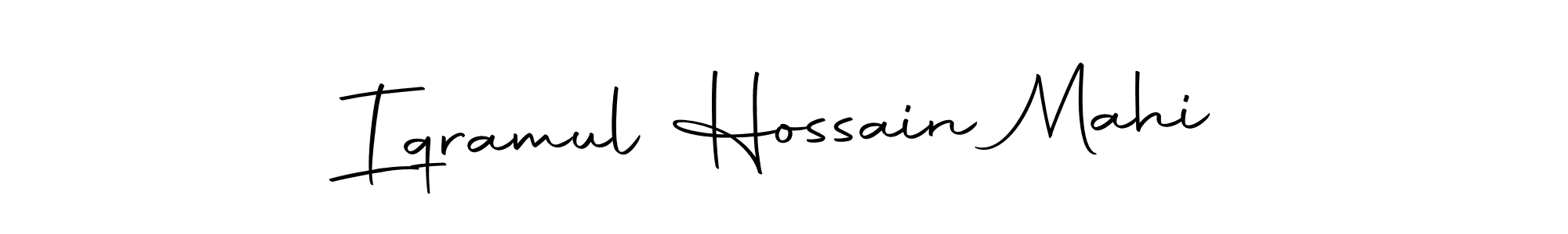 Also we have Iqramul Hossain Mahi name is the best signature style. Create professional handwritten signature collection using Autography-DOLnW autograph style. Iqramul Hossain Mahi signature style 10 images and pictures png