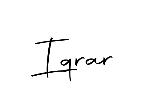 Make a beautiful signature design for name Iqrar. With this signature (Autography-DOLnW) style, you can create a handwritten signature for free. Iqrar signature style 10 images and pictures png