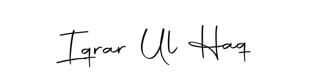 Create a beautiful signature design for name Iqrar Ul Haq. With this signature (Autography-DOLnW) fonts, you can make a handwritten signature for free. Iqrar Ul Haq signature style 10 images and pictures png
