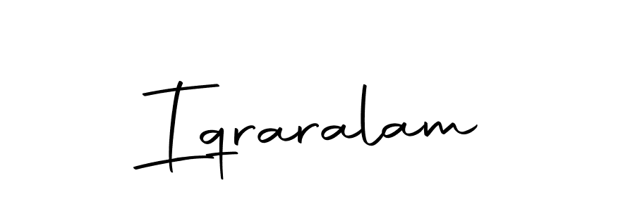 Make a beautiful signature design for name Iqraralam. With this signature (Autography-DOLnW) style, you can create a handwritten signature for free. Iqraralam signature style 10 images and pictures png
