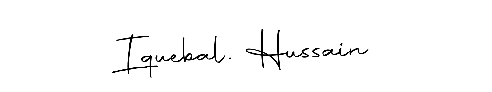 How to make Iquebal. Hussain name signature. Use Autography-DOLnW style for creating short signs online. This is the latest handwritten sign. Iquebal. Hussain signature style 10 images and pictures png