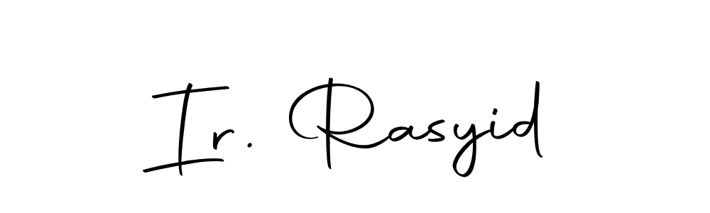 You can use this online signature creator to create a handwritten signature for the name Ir. Rasyid. This is the best online autograph maker. Ir. Rasyid signature style 10 images and pictures png