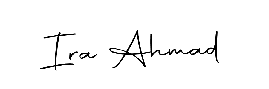 The best way (Autography-DOLnW) to make a short signature is to pick only two or three words in your name. The name Ira Ahmad include a total of six letters. For converting this name. Ira Ahmad signature style 10 images and pictures png