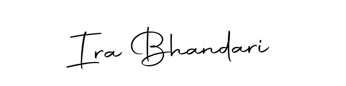 Ira Bhandari stylish signature style. Best Handwritten Sign (Autography-DOLnW) for my name. Handwritten Signature Collection Ideas for my name Ira Bhandari. Ira Bhandari signature style 10 images and pictures png