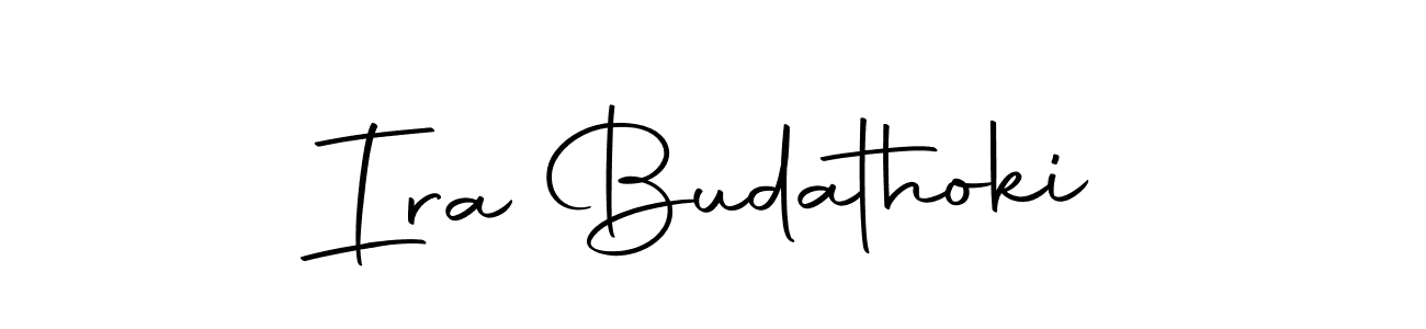 Autography-DOLnW is a professional signature style that is perfect for those who want to add a touch of class to their signature. It is also a great choice for those who want to make their signature more unique. Get Ira Budathoki name to fancy signature for free. Ira Budathoki signature style 10 images and pictures png