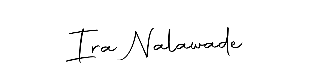 Create a beautiful signature design for name Ira Nalawade. With this signature (Autography-DOLnW) fonts, you can make a handwritten signature for free. Ira Nalawade signature style 10 images and pictures png