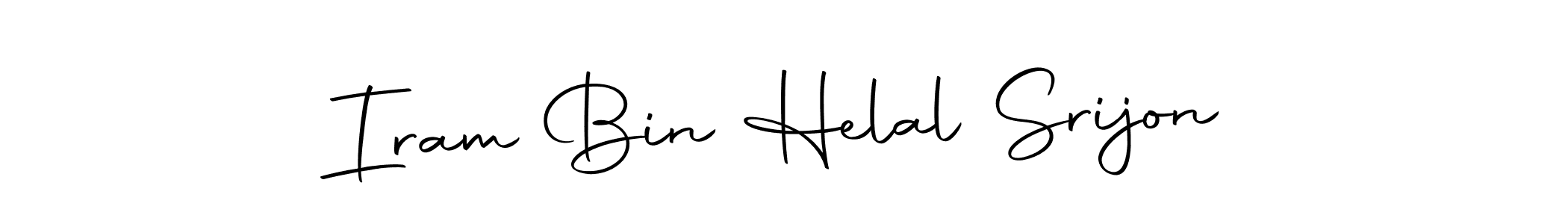 Autography-DOLnW is a professional signature style that is perfect for those who want to add a touch of class to their signature. It is also a great choice for those who want to make their signature more unique. Get Iram Bin Helal Srijon name to fancy signature for free. Iram Bin Helal Srijon signature style 10 images and pictures png