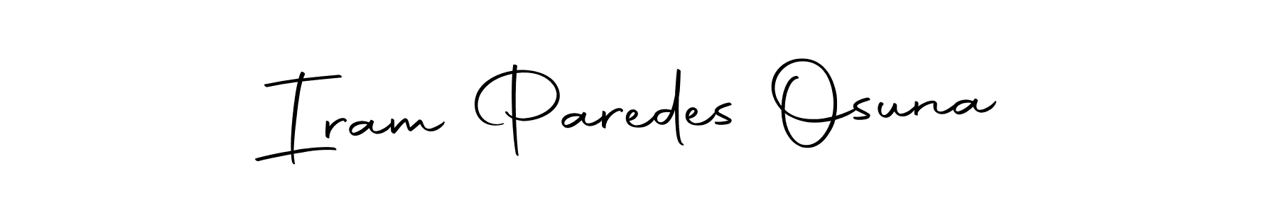 It looks lik you need a new signature style for name Iram Paredes Osuna. Design unique handwritten (Autography-DOLnW) signature with our free signature maker in just a few clicks. Iram Paredes Osuna signature style 10 images and pictures png