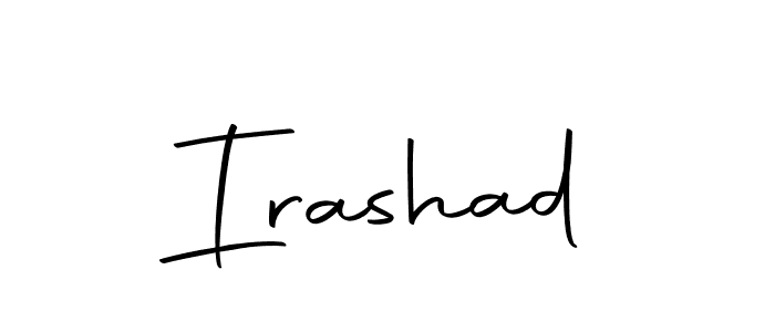 if you are searching for the best signature style for your name Irashad. so please give up your signature search. here we have designed multiple signature styles  using Autography-DOLnW. Irashad signature style 10 images and pictures png