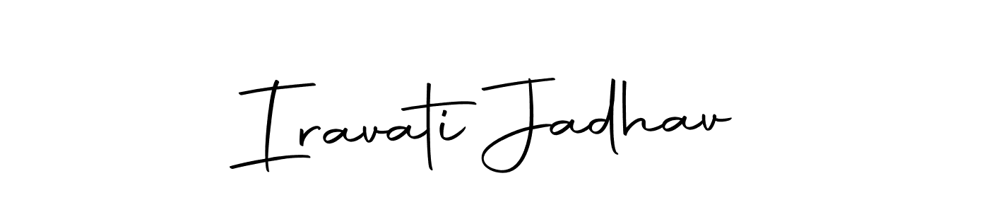 Make a beautiful signature design for name Iravati Jadhav. With this signature (Autography-DOLnW) style, you can create a handwritten signature for free. Iravati Jadhav signature style 10 images and pictures png