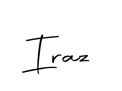 Use a signature maker to create a handwritten signature online. With this signature software, you can design (Autography-DOLnW) your own signature for name Iraz. Iraz signature style 10 images and pictures png