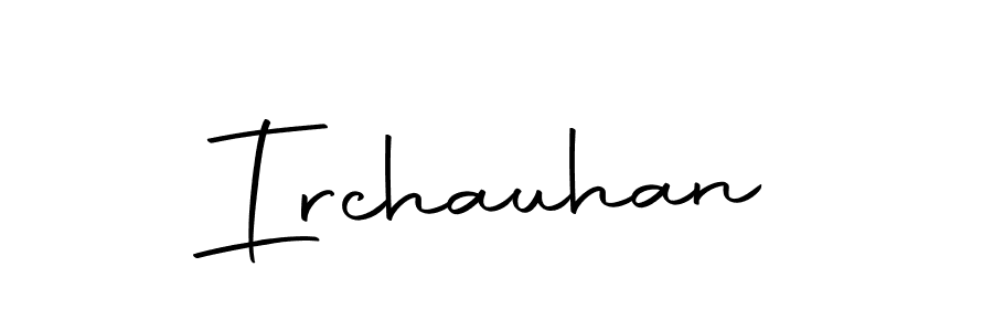 How to make Irchauhan name signature. Use Autography-DOLnW style for creating short signs online. This is the latest handwritten sign. Irchauhan signature style 10 images and pictures png