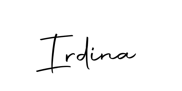 if you are searching for the best signature style for your name Irdina. so please give up your signature search. here we have designed multiple signature styles  using Autography-DOLnW. Irdina signature style 10 images and pictures png