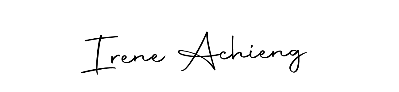 You should practise on your own different ways (Autography-DOLnW) to write your name (Irene Achieng) in signature. don't let someone else do it for you. Irene Achieng signature style 10 images and pictures png