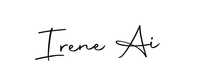Use a signature maker to create a handwritten signature online. With this signature software, you can design (Autography-DOLnW) your own signature for name Irene Ai. Irene Ai signature style 10 images and pictures png