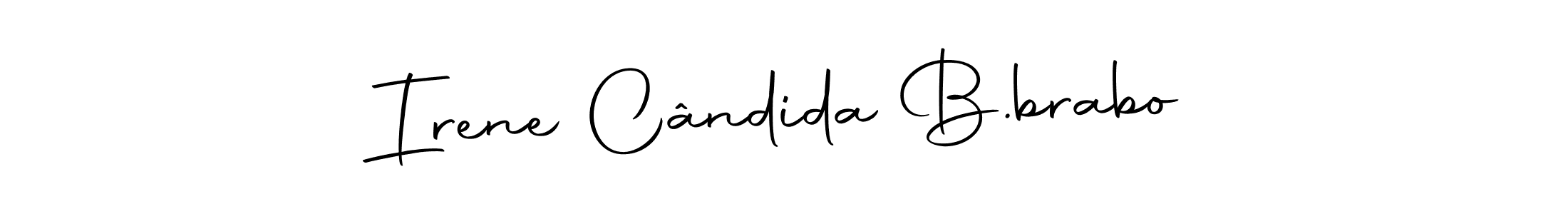 Design your own signature with our free online signature maker. With this signature software, you can create a handwritten (Autography-DOLnW) signature for name Irene Cândida B.brabo. Irene Cândida B.brabo signature style 10 images and pictures png