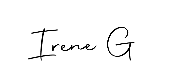 Create a beautiful signature design for name Irene G. With this signature (Autography-DOLnW) fonts, you can make a handwritten signature for free. Irene G signature style 10 images and pictures png