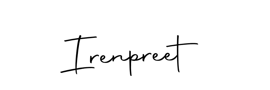 Make a beautiful signature design for name Irenpreet. Use this online signature maker to create a handwritten signature for free. Irenpreet signature style 10 images and pictures png