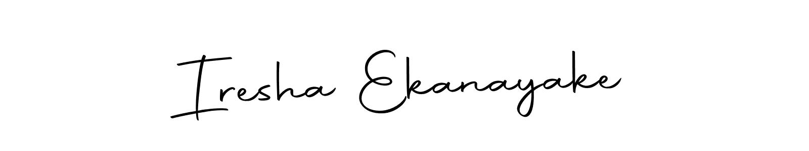 Make a beautiful signature design for name Iresha Ekanayake. With this signature (Autography-DOLnW) style, you can create a handwritten signature for free. Iresha Ekanayake signature style 10 images and pictures png