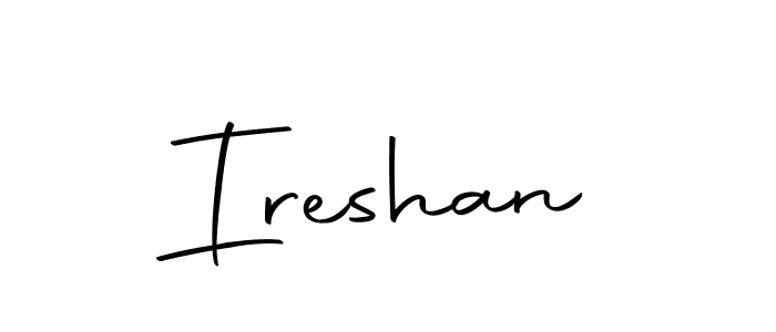 Make a beautiful signature design for name Ireshan. With this signature (Autography-DOLnW) style, you can create a handwritten signature for free. Ireshan signature style 10 images and pictures png