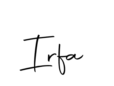 if you are searching for the best signature style for your name Irfa. so please give up your signature search. here we have designed multiple signature styles  using Autography-DOLnW. Irfa signature style 10 images and pictures png