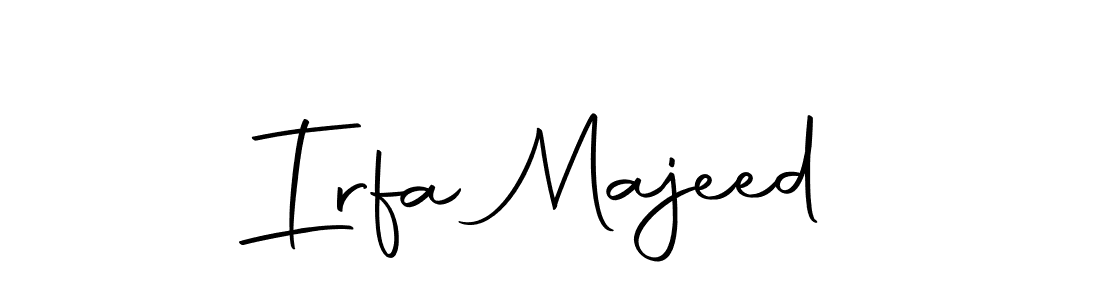 Design your own signature with our free online signature maker. With this signature software, you can create a handwritten (Autography-DOLnW) signature for name Irfa Majeed. Irfa Majeed signature style 10 images and pictures png