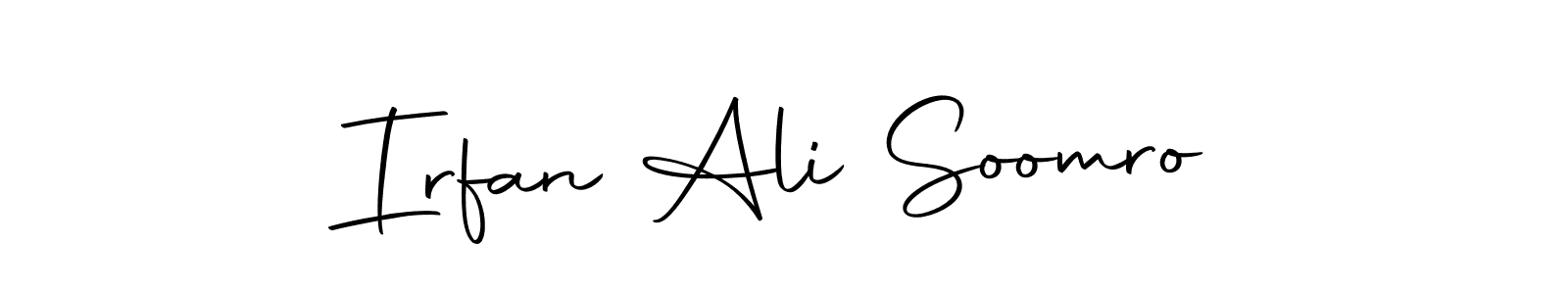 Make a short Irfan Ali Soomro signature style. Manage your documents anywhere anytime using Autography-DOLnW. Create and add eSignatures, submit forms, share and send files easily. Irfan Ali Soomro signature style 10 images and pictures png