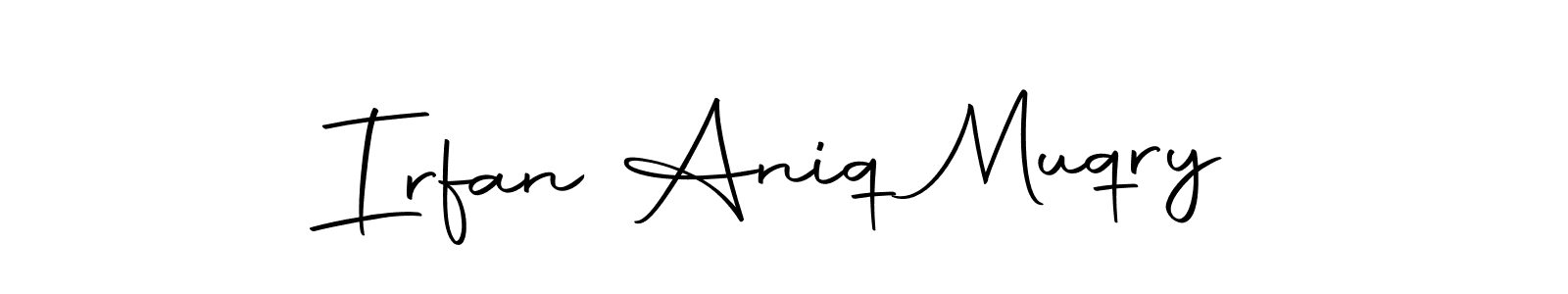 Also we have Irfan Aniq Muqry name is the best signature style. Create professional handwritten signature collection using Autography-DOLnW autograph style. Irfan Aniq Muqry signature style 10 images and pictures png