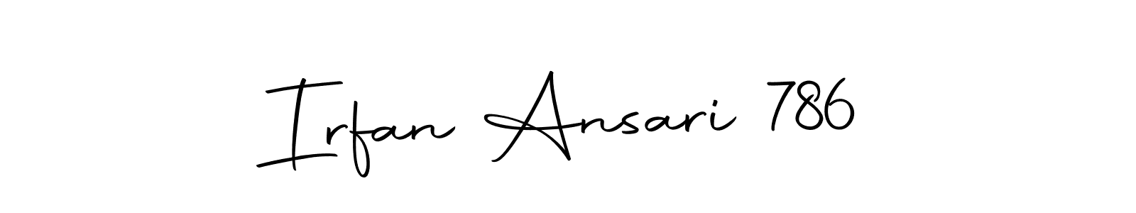 Irfan Ansari 786 stylish signature style. Best Handwritten Sign (Autography-DOLnW) for my name. Handwritten Signature Collection Ideas for my name Irfan Ansari 786. Irfan Ansari 786 signature style 10 images and pictures png