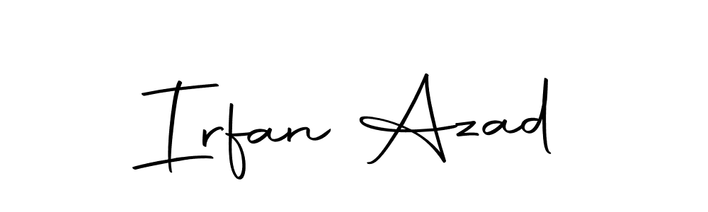 How to make Irfan Azad name signature. Use Autography-DOLnW style for creating short signs online. This is the latest handwritten sign. Irfan Azad signature style 10 images and pictures png