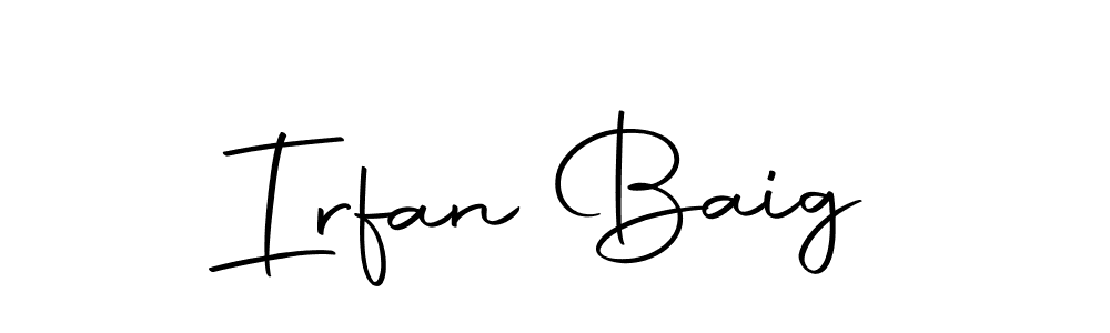 Design your own signature with our free online signature maker. With this signature software, you can create a handwritten (Autography-DOLnW) signature for name Irfan Baig. Irfan Baig signature style 10 images and pictures png