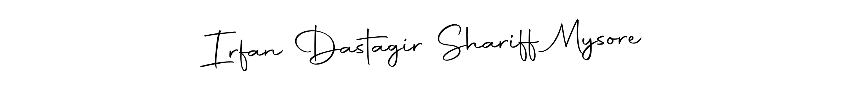 Irfan Dastagir Shariff Mysore stylish signature style. Best Handwritten Sign (Autography-DOLnW) for my name. Handwritten Signature Collection Ideas for my name Irfan Dastagir Shariff Mysore. Irfan Dastagir Shariff Mysore signature style 10 images and pictures png