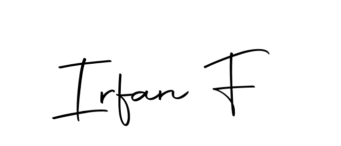 Design your own signature with our free online signature maker. With this signature software, you can create a handwritten (Autography-DOLnW) signature for name Irfan F. Irfan F signature style 10 images and pictures png