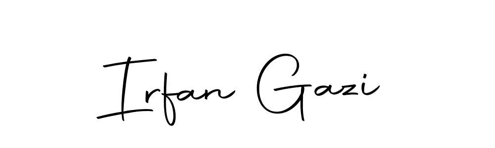 Similarly Autography-DOLnW is the best handwritten signature design. Signature creator online .You can use it as an online autograph creator for name Irfan Gazi. Irfan Gazi signature style 10 images and pictures png