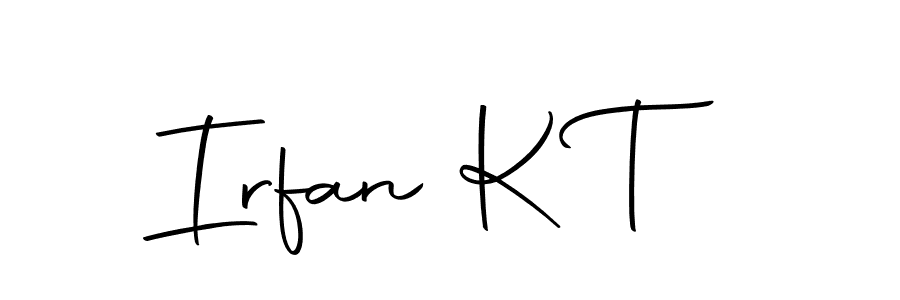 How to make Irfan K T signature? Autography-DOLnW is a professional autograph style. Create handwritten signature for Irfan K T name. Irfan K T signature style 10 images and pictures png