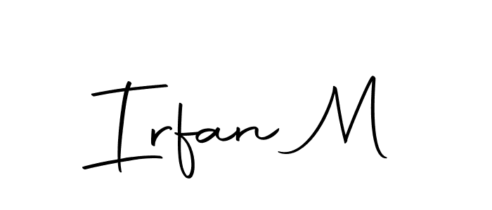 You should practise on your own different ways (Autography-DOLnW) to write your name (Irfan M) in signature. don't let someone else do it for you. Irfan M signature style 10 images and pictures png