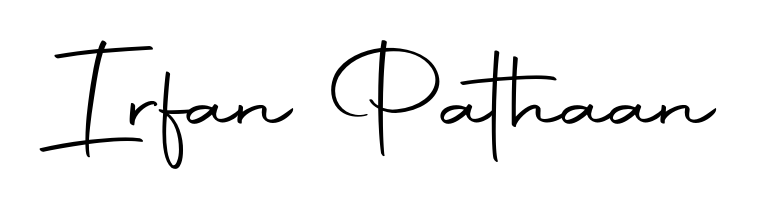 Use a signature maker to create a handwritten signature online. With this signature software, you can design (Autography-DOLnW) your own signature for name Irfan Pathaan. Irfan Pathaan signature style 10 images and pictures png